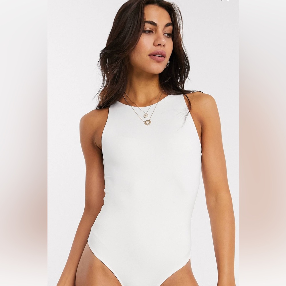 Stradivarius White Bodysuit